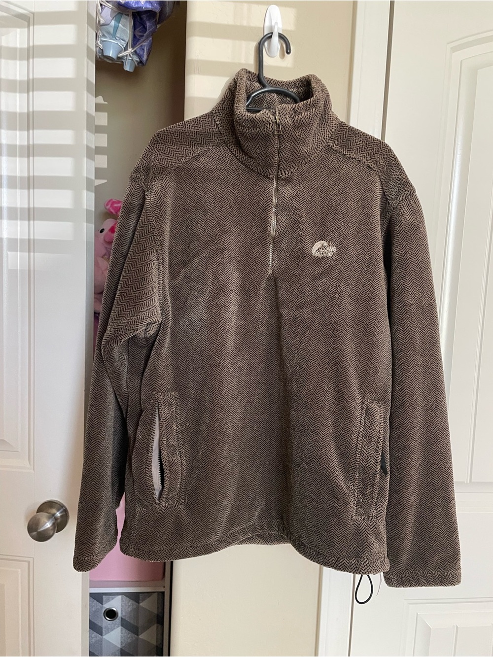 Alpine Brown Puffer-Style Kids Jacket